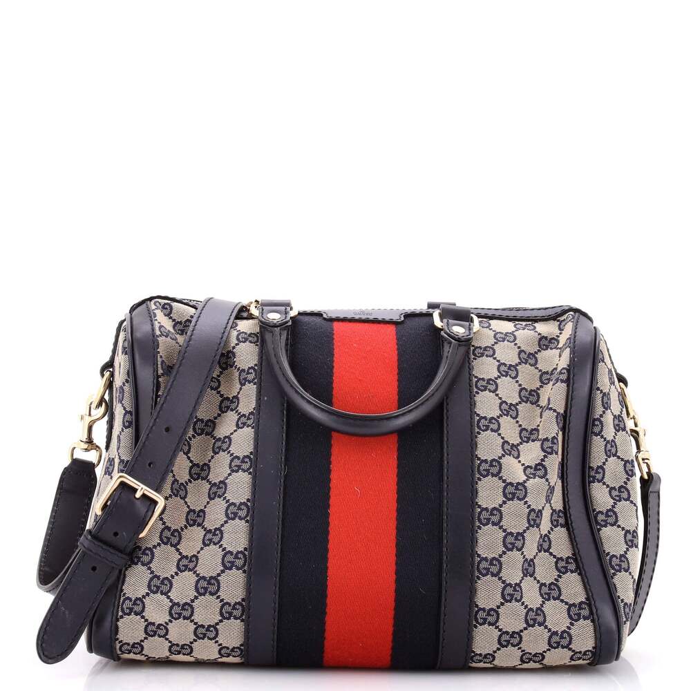 Gucci Vintage Web Boston Bag Gg Canvas #267800G11B